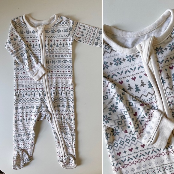 Colored Organics Holiday Fairisle Sleeper - Picture 2 of 4